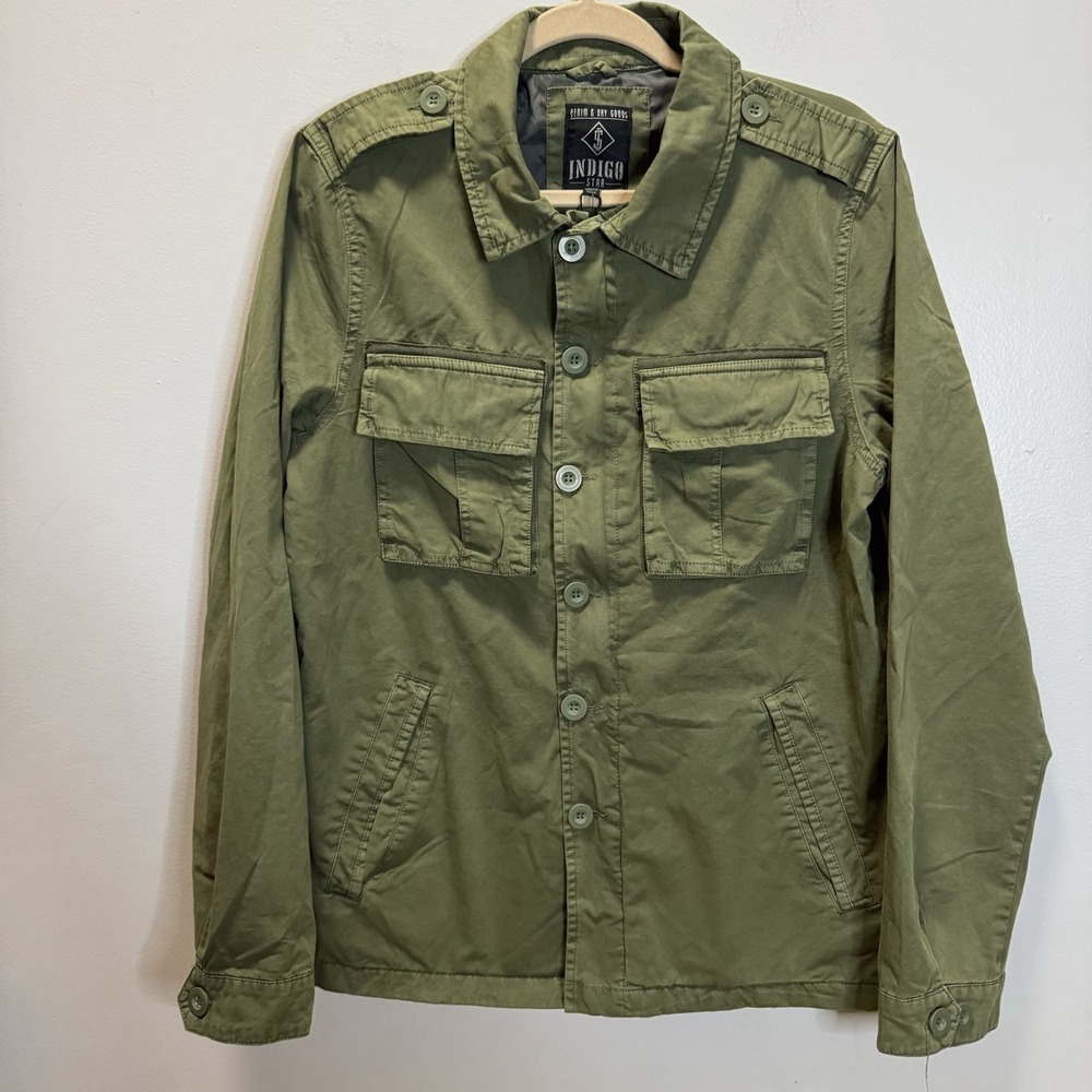 Indigo Star Major Shacket Men's Size Small Olive Green‎ Lined
